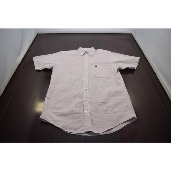 Southern Proper Dress Shirt Striped Short Sleeve Front Pocket Mens Size Small - Picture 5 of 7